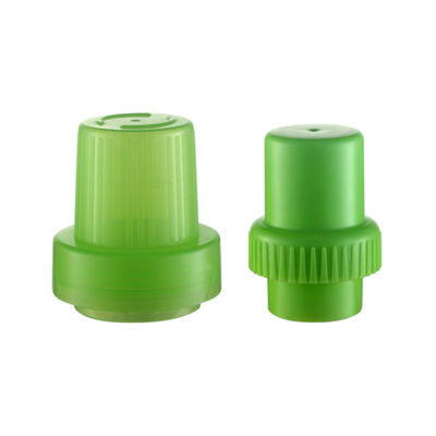 36mm 58mm PP プラスチック洗濯用洗剤 測定キャップ 48/400ボトルのための緑色のボトルキャップ