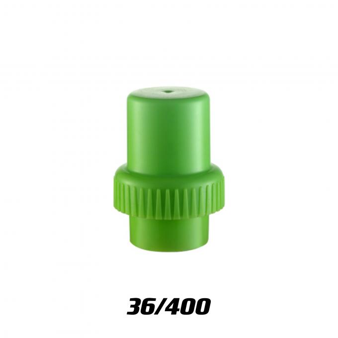 36mm 58mm PP プラスチック洗濯用洗剤 測定キャップ 48/400ボトルのための緑色のボトルキャップ 3